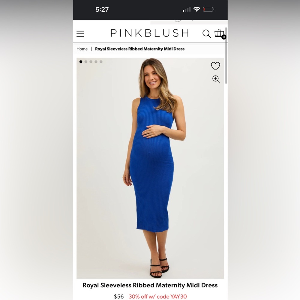 Pinkblush maternity dress
